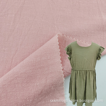 Woven Rayon Plain Dyed Solid Fabric for Dress